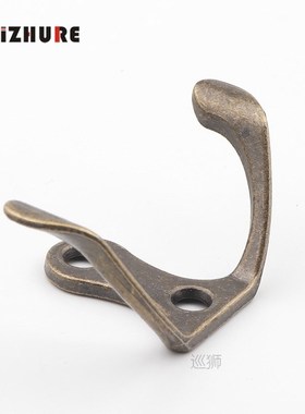 49*27mm 20Pcs Wall Door Bath Double Prong Coat Hook Hanger,P