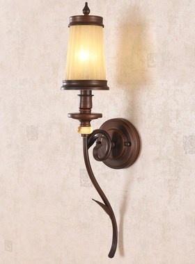 TV background wall lights American style rural wall lamps ir