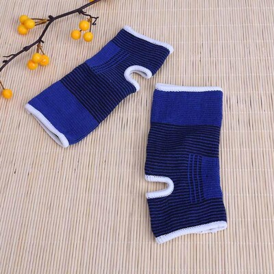2PCS Foot Ankle Support Elastic Brace Adjustable Soft Cotton