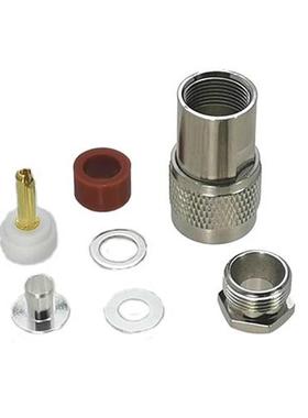 10pcs UHF PL259 Male Plug Connector Clamp RG5 RG6 5D-FB LMR3