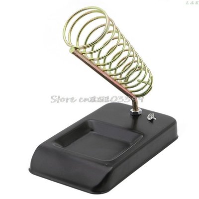 Useful Soldering Iron Metal Stand Holder Safety Protect Base