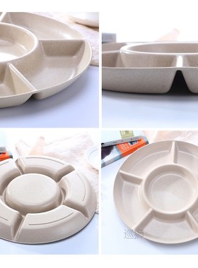 1 Piece of 6-compartment Fruit Bowl Food Storage Tray Dried