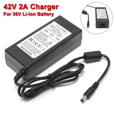 2A 42V Power Charger Adapter  36V Li-ion Lithium Battery Two