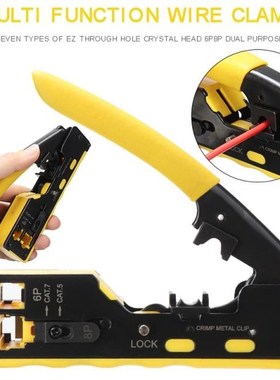 Mayitr 1pc High Quality Network Cable Crimping Tool Multi-fu