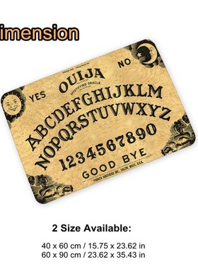2 Size Ouija Board Polyester Fiber Door Mat Art Design Patte