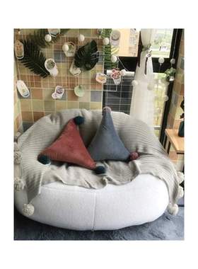 Large Lamb Velvet Fur Bean Bag Sofa Cover No Filler Lazy Sof