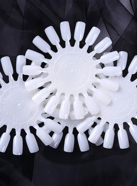 18 Wheel Nail Art Fake Nails Tips Gel Varnish Color Card Pra