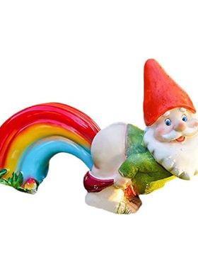 Naughty Gnomes Rainbow Fart Naughty Garden Gnome Farting