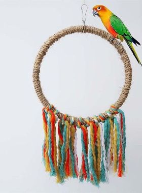 Parrot Birds Toy Cotton Rope Chewing Bite Hanging Cage
