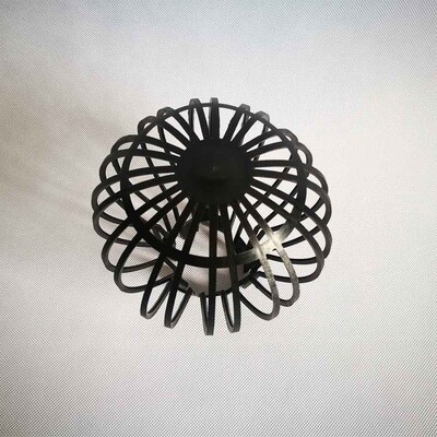 Plastic Gutter Shield Mesh Spherical Black Durable Gutter Sh