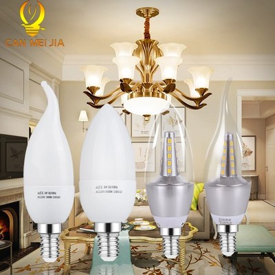Led Bulb E14 220V 3W 5W 7W 9W LED Lamp Candle Light Bulbs Lf