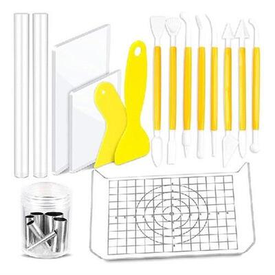 22Pcs Clay Tool Set Circle Shape Cutter Plastic Polymer