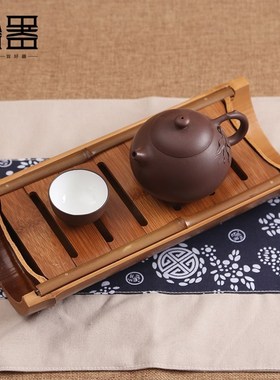 Chinese Handmade Bamboo Tea Tray Tea Table Wooden Puer Kung