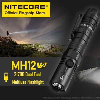 NITECORE MH12 V2 strong light highlights 1200 lumen type-c d