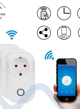 WIFI Smart Socket EU/UK/AU Plug 90-250V 16A Remote Control S