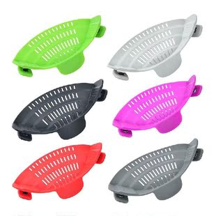 Silicone Fruit Vegetable Wash Drainer Kitchen Clip Pot