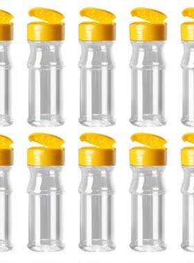 10Pcs 180ml Plastic Seasoning Jar Barbecue Condiment