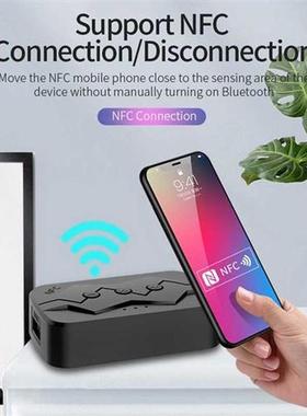 NFC Bluetooth 5.0 Receiver Transmitter FM Stereo AUX .5mm J