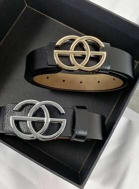 Women's Belt Genuine Leather Luxury Pin Buckle De