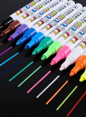 12 Colors set Liquid Chalk Marker Pens for School Art Paint