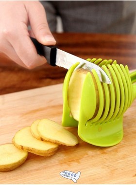 1pc Fruit Vegetables Slicer Round Tomato Lemon Egg Holder Cu