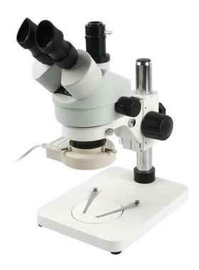 Simul-focal 7X-45X Trinocular Stereo Microscope Industrial P