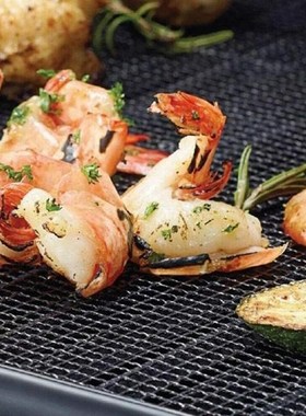 Non-Stick Mesh BBQ Grill Mat Barbecue Outdoor Reusable Bakin