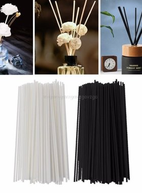 100Pcs 19cmx3mm Fiber Sticks Diffuser Aromatherapy Volatile