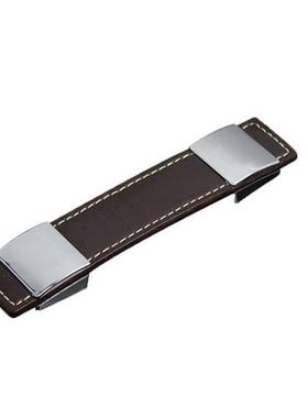 4PCS PU Leather Drawer Pulls With Screws Cabinet Handles Rep