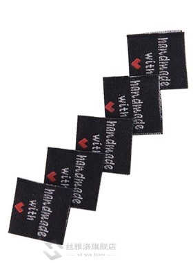 Handmade With Love Clothing Labels Embossed Tags DIY Flag La