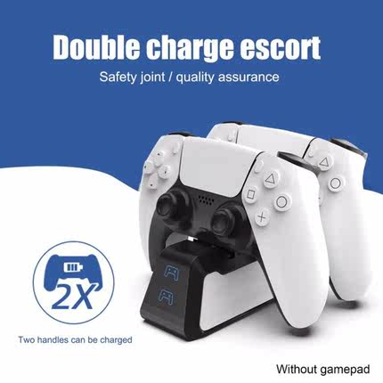 Dual Fast Charger for PS5 Wireless Controller USB 3.1 Type-C