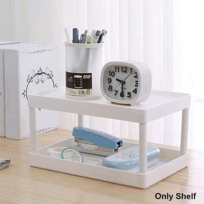 Double Layer Shelves Home Storage Desktop Cosmetic Sundries