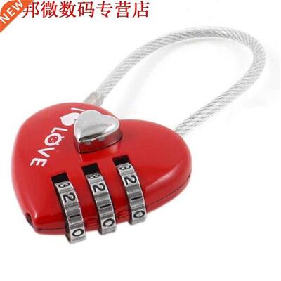 5X Rode Nummer 0-9 Hartvorm 3 Digit Resettable Combinatie Lo