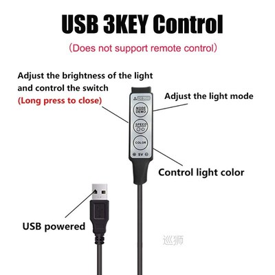 Bluetooth Control LED Lights Strip Sync Music RGB 5050 5V US