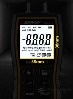 Digital Pressure Gauges Manometer Air Pressure Gauge 11 Unit