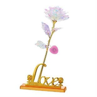 Gift Valentines Day Mother Home Decor LED Rose Flower