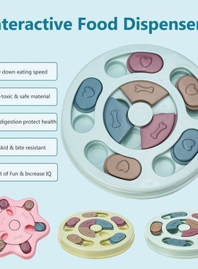 Dog Puzzle Toys Increase IQ Interactive Slow Dispensing Feed