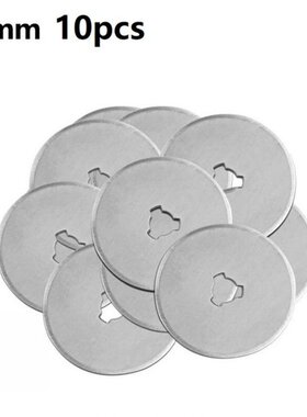 10pcs 45mm Silver Circular Rotary Cutter Refill Blades Sewin