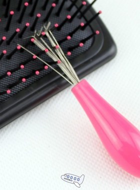 Pet Dog  Hair Brush Combs Cleaner Embedded Tool Plastic C