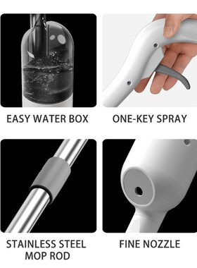 360 Degree Spray Mop With Reusable Microfiber Pads Magic Cle