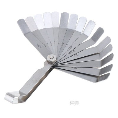 100A16 0.05-1mm Thickness Curved Steel Gapped Metric Filler