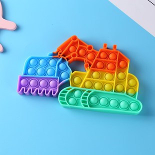 Excavator Bubble Silicone Antistress Austism toy Finger Push