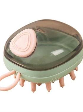 Dog Scrubbing Comb with Shampoo Dispenser Tank Massaging