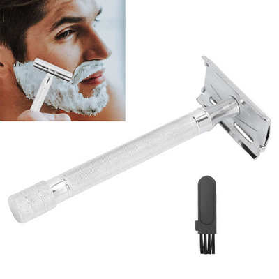 Vintage Beard Razor Reusable Handle Safety Manual Shaving