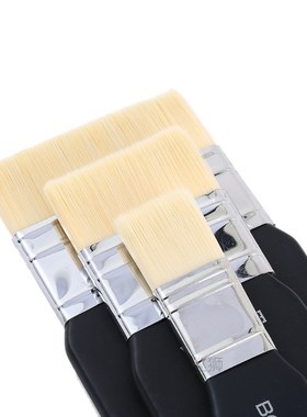 1pc Flat Head Scrubbing Painting Brush Acrylic Painting Brus