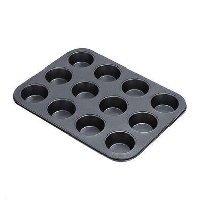 Nonstick 12 Hole Cupcake Pan Carbon Steel Mini Muffin
