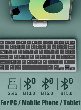 Bluetooth 5.0 & 2.4G Wireless Keyboard and Mouse