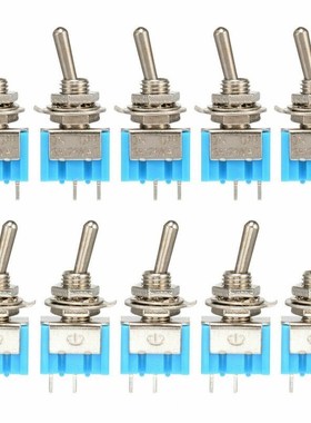 10pcs / pack 1pack Mini toggle switch MTS 101 2P 33x13x8mm,