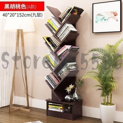 Bookshelf floor creative study bookcase tree rack combinatio
