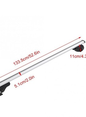 130cm Aluminum Alloy Universal Silver Car Roof Rack Cross Ba
